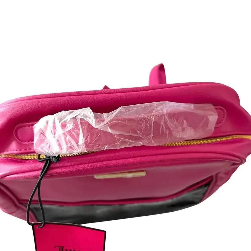 NEW JUICY COUTURE Hot Pink & Black Sequin Backpack Bag FAST SHIPPING NWT 1507-57